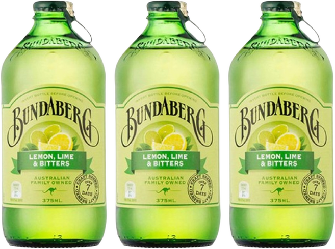 분다버그 레몬라임앤비터스 탄산음료, 375ml, 12개