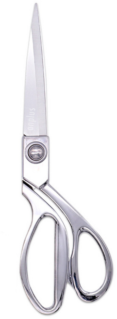 앙플러스 정밀 절단 프리미엄 재단가위 내구성 강한 재단용 가위, 실버, 1개