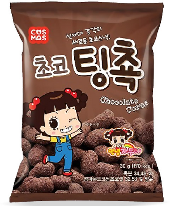 초코팅쵹 스낵 26g 아이들 과자 사무실 간식, 1개