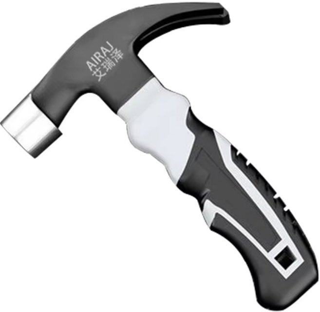 AIRAJ 미니망치 100z 고탄소강 자성못흡착 미끄럼 방지 감진장치 1개 가정용 DIY 공작실 전용 경량 망치, 미니 해머입니다