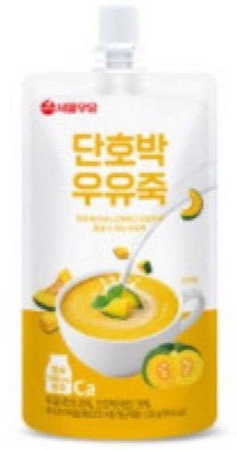 서울우유 단호박 우유죽, 8개, 130g