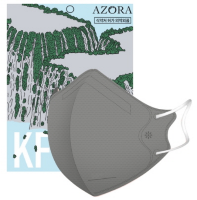 아조라 KF94 새부리형 마스크 대형 100매 홈쇼핑, 다크그레이, 10개, 10개입