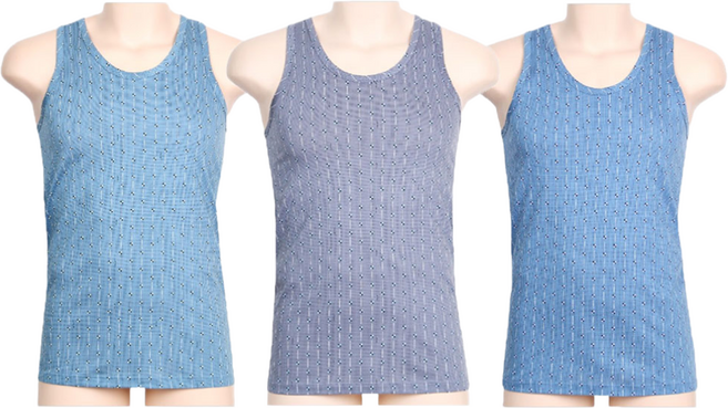 폴밋 남성 순면 유색런닝 3매입 세트 PMR440-8