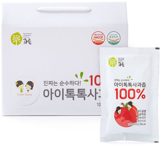 아이톡톡 사과즙 50p, 1개, 5L