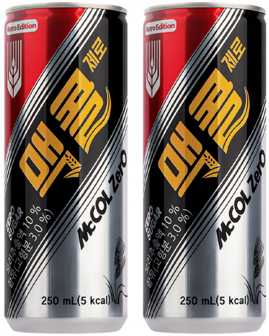 맥콜 제로, 250ml, 60개