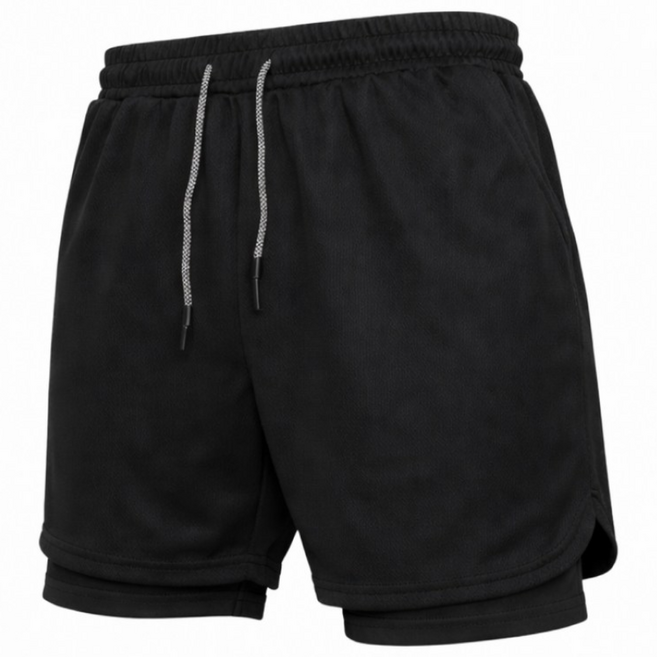 [1+1] 투인원 이너일체형 러너스 트레이닝 쇼츠 반바지 운동복 런닝복 러닝복 헬스