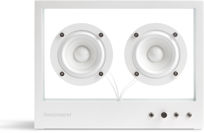 트랜스페어런트 스몰 투명 블루투스 스피커, 화이트