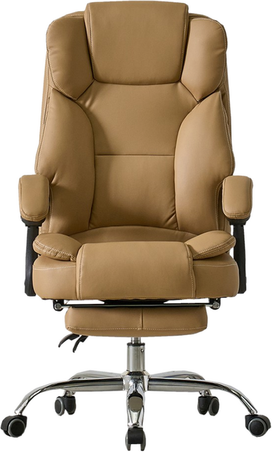 지바겐 HY-015 게이밍 컴퓨터 침대형 사무용 리클라이너 중역 사무실 의자, 모카브라운