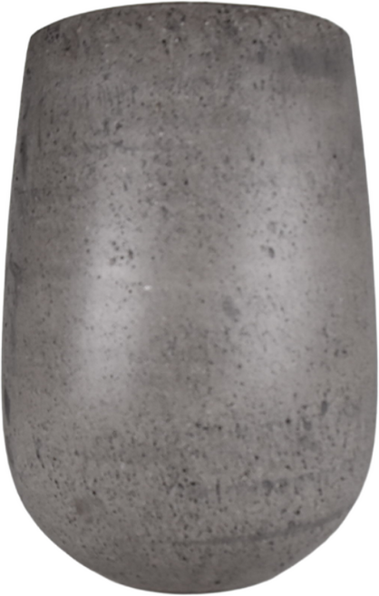 모던레시피 높은 달항아리 모양 시멘트 테라조 원형 화분 / 대포알 빈티지 감성 인테리어 화분, 그레이 테라조, 1개