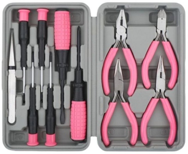 tinduo 악세사리 비즈공구 핑크 11종세트, 1세트