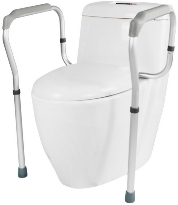 라솔 변기 안전손잡이 화장실 안전바, 화이트, 1개