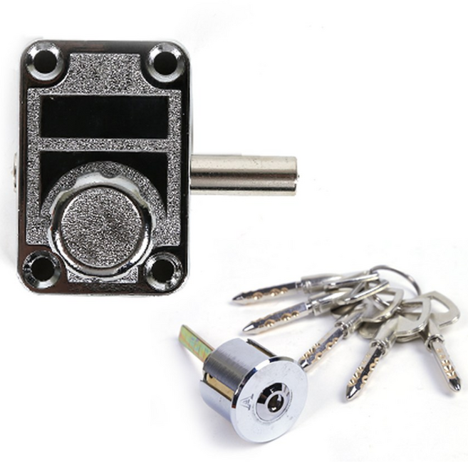 유리문 보조키 잠금장치 하부 샷시문 강화도어 1구 육각키 열쇠, 1개