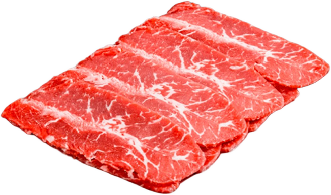 고기생각 수입 부채살 슬라이스 냉동 1kg 육전 샤브샤브 업소, 1개