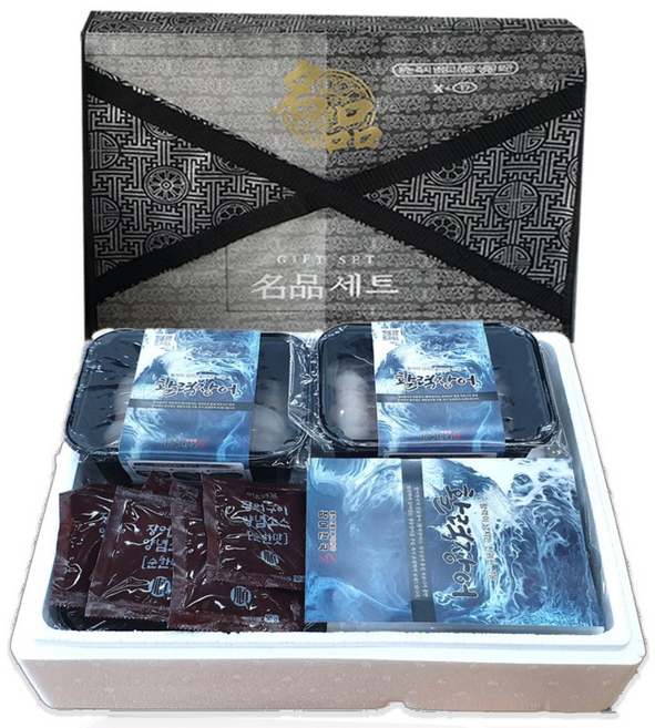 감사선물세트 민물장어3kg+생강채+장어소스+절임깻잎 손질 초벌, 1개