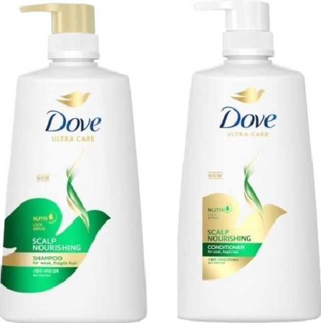 도브 스킬프 너리싱 샴푸 680ml + 컨디셔너 660ml, 1개