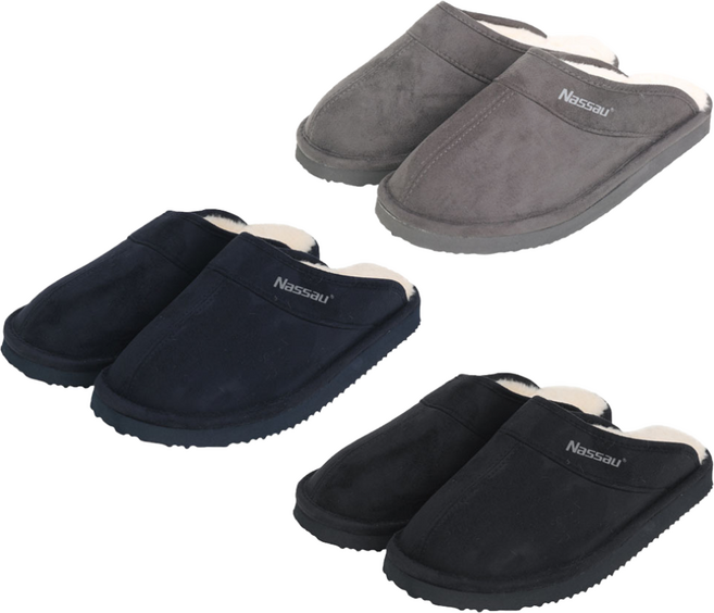 낫소 남녀공용 겨울 방한 털 슬리퍼