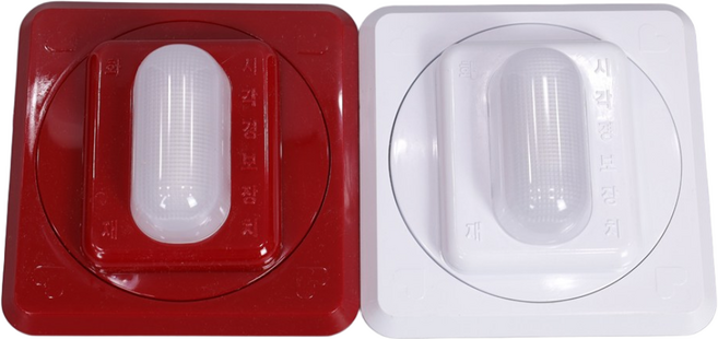 시각경보기 청각장애인용 KFI 검정인증품 시각16-1 소방일번지, 적색, 1개