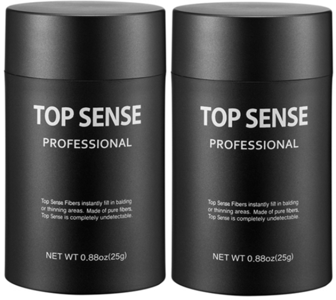 탑센스 순간증모제 25g 2병, 흑갈색, 2개