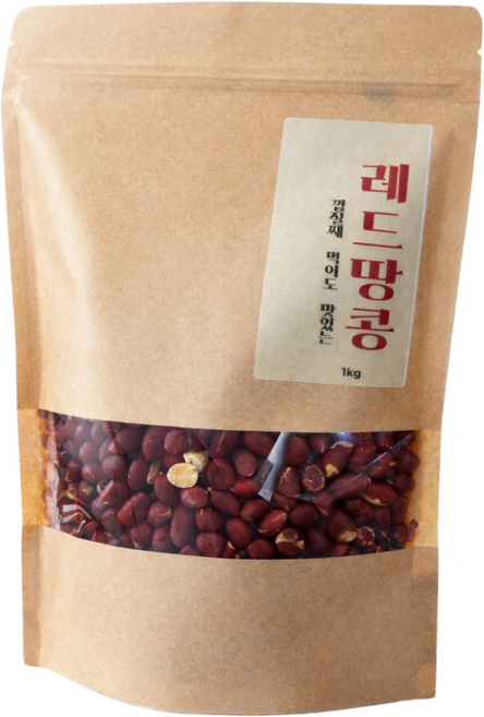 나나컴퍼니 볶음땅콩 껍질째먹어도맛있는 레드땅콩, 1개, 1kg