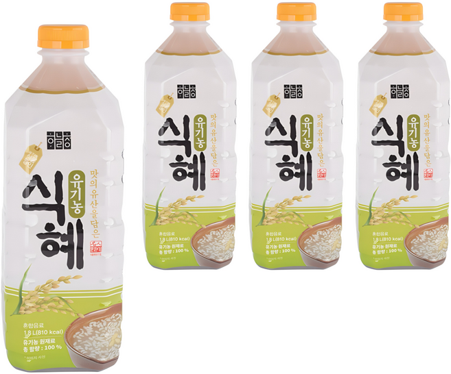 하늘청 유기농 식혜, 1.8L, 4개
