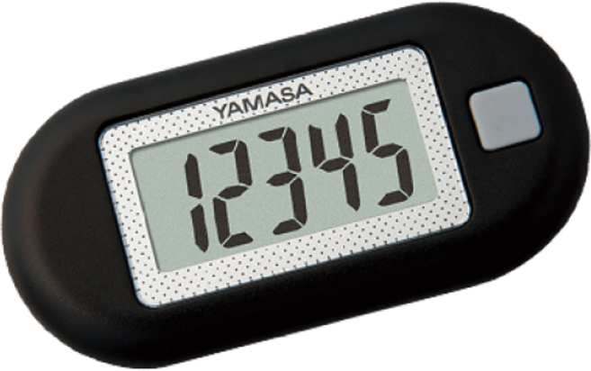 야마사 초소형 미니 만보기 EX-150 포켓 만보계 + 건전지 1개 SET, 블랙, 1세트