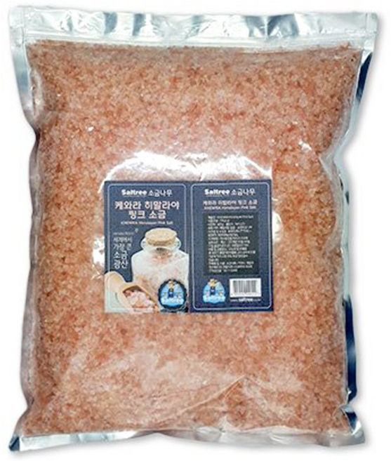 케와라 히말라야 핑크 소금 5kg(굵은 소금), 5kg, 1개