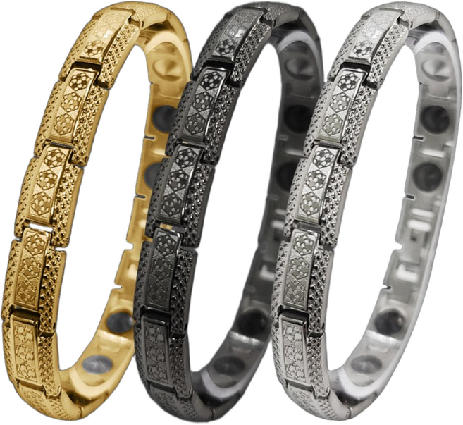 미라클 고기능성 게르마늄 건강 팔찌, 골드_남성용, M, 1개