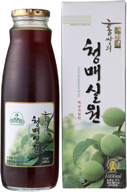 홍쌍리 청매실원 매실청 매실진액 발효매실, 1L, 1개