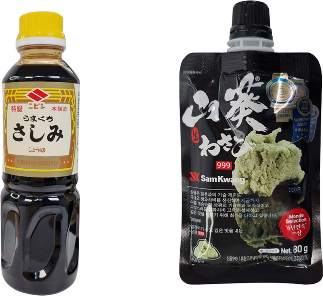 니비시 사시미 소유 360ml+삼광 999 생와사비 80g, 360ml, 1개