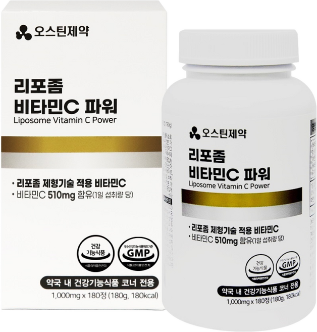 오스틴제약 리포좀 비타민C 파워, 3박스, 180정