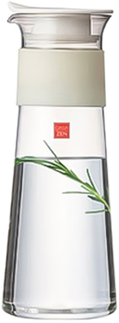 락앤락 CASA ZEN 슬림라인 내열유리 저그_슬리브형 800ml 화이트_LLG600W, 0.8L, 화이트, 1개