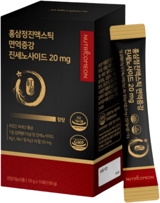 국산 홍삼정 진액 진세노사이드 20mg 면역력 증강 대동고려삼 6년근 홍삼 스틱, 150g, 2박스