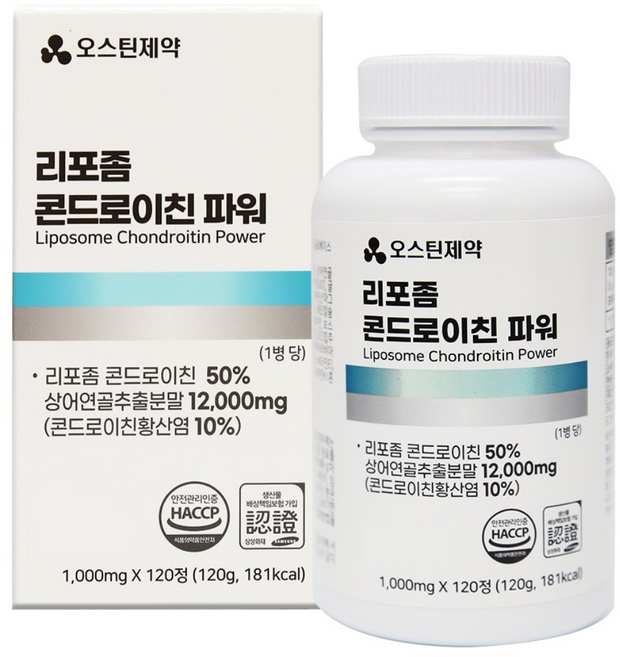 관절연골엔 리포좀 상어연골 콘드로이친 12000 4개월분, 1박스, 120회분