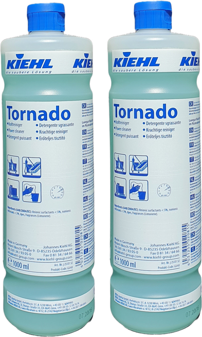 토네이도 Tornado 화장실 천장 찌든때 유리 창틀 바닥 먼지 묵은때 다목적 청소 세제 독일 Kiehl, 1L, 2개