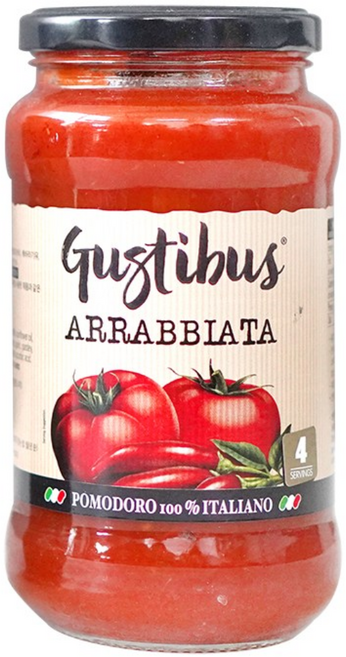 구스티부스 아라비아타 파스타소스 400g, 1개, 단품