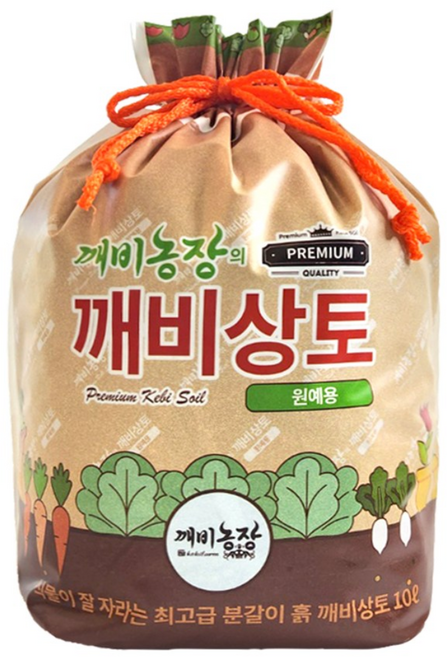 깨비상토 원예용 프리미엄 10L 분갈이흙 분갈이자재, 단품(02021131), 1개