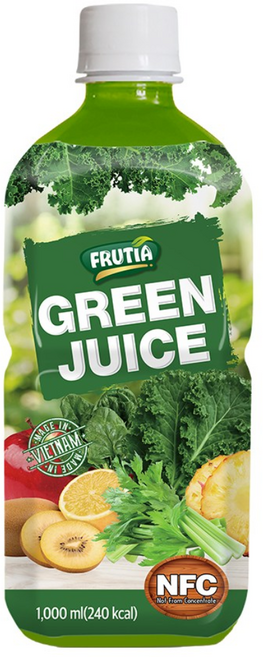 프루티아 NFC 100% 케일 샐러리 사과 착즙 그린주스, 1개, 1L
