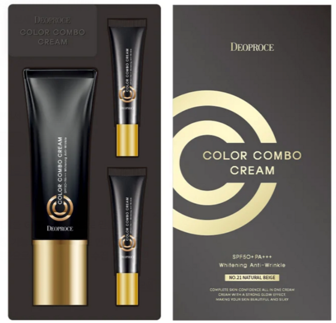 디오프러스 컬러 콤보 CC크림 SPF50+PA+++ 기획세트 21호, 네추럴베이지, 40g, 1개