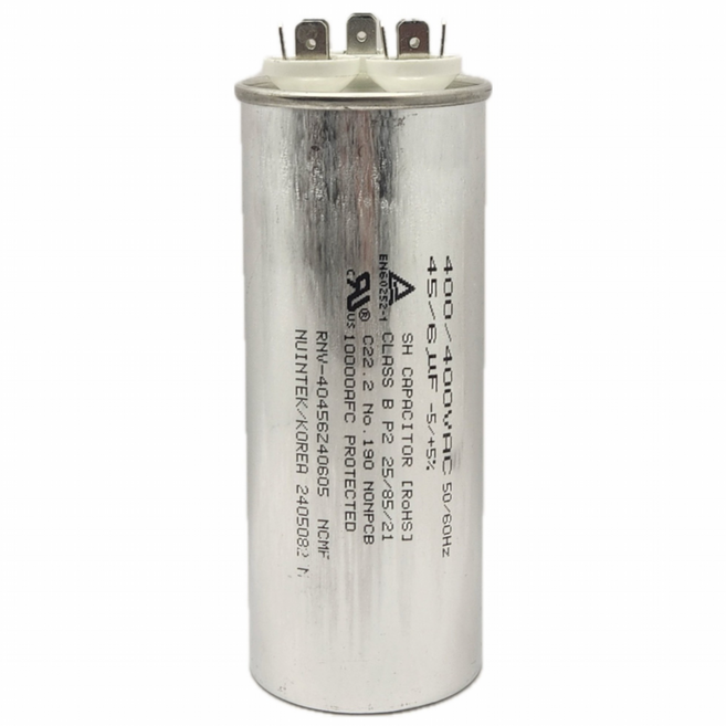 [이제이에스몰] 400VAC 2+3+4단자 에어컨 콘덴서 실외기 기동 팬모터 6uf + 45uf, 1개