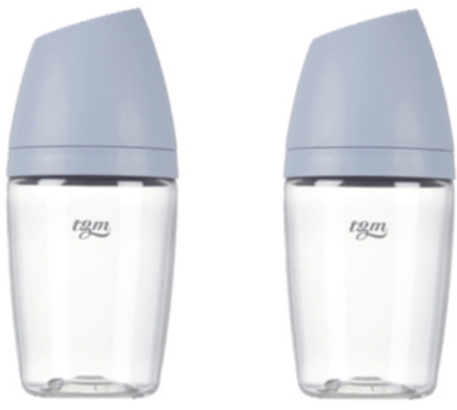 티지엠 트라이탄 쌀알 젖병, 코튼블루, 2개, 240ml