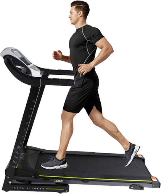 렉스파 가정용 런닝머신 저소음 유산소 운동기구 홈트 YA-4001i, 블랙