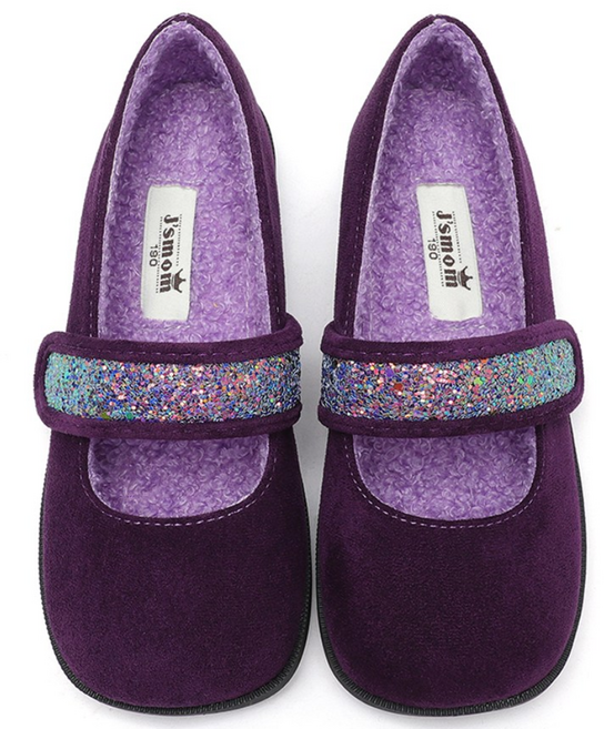 달콩슈 여아용 뽀송뽀송 털구두 사각코 스웨이드 DKF482