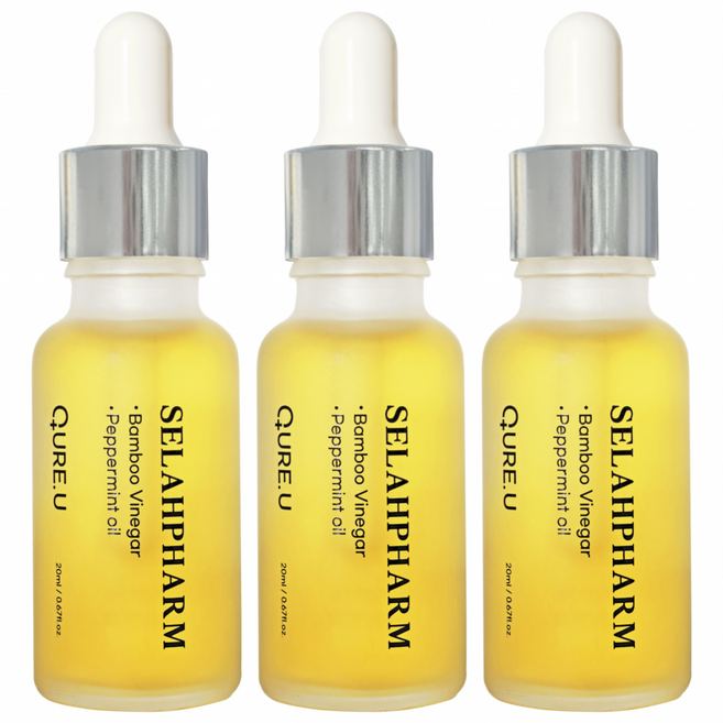 [큐어유] 셀라팜 문제성 손발톱 솔루션 앰플 20ml 셀프케어 키트, 1개, 3개입