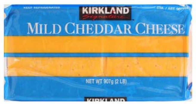 코스트코 KIRKLAND 커클랜드시그니쳐 마일드체다치즈 907g, 1개