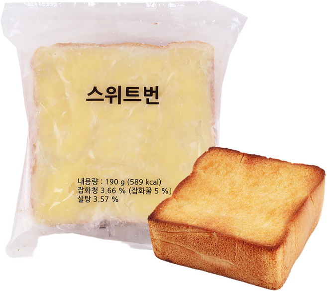 [딜라잇가든]냉동 스위트번 190g 허니브레드 에어프라이어 오븐, 20개, 190mg