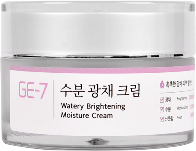GE-7 수분 광채 크림(선물용), 3개, 50ml