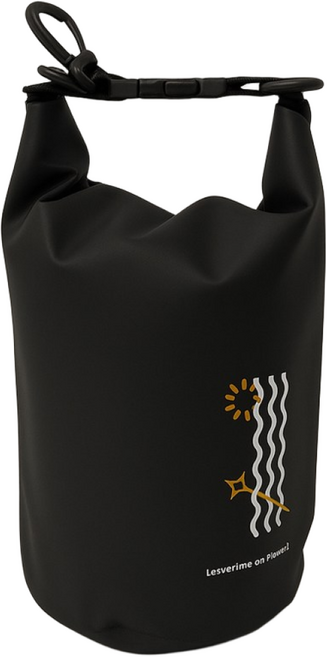 트리야 드라이백 방수가방 수영가방 워터파크가방 휴양지가방 트래킹가방, 2L, 블랙