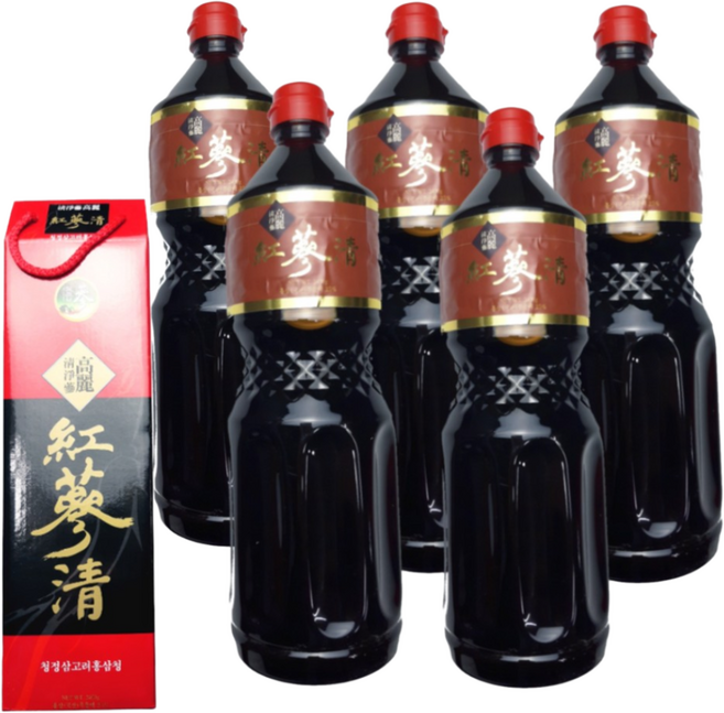 고려홍삼정 골드 2.4kg (홍삼청) * 5병 (총 5병) 홍삼꿀청 벌꿀함유