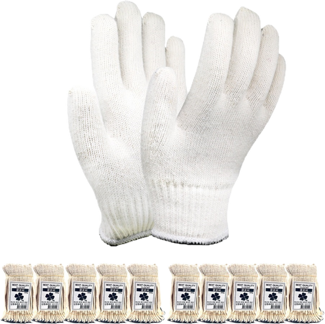 SJG 클로버 면장갑 40g 100켤레, 300개