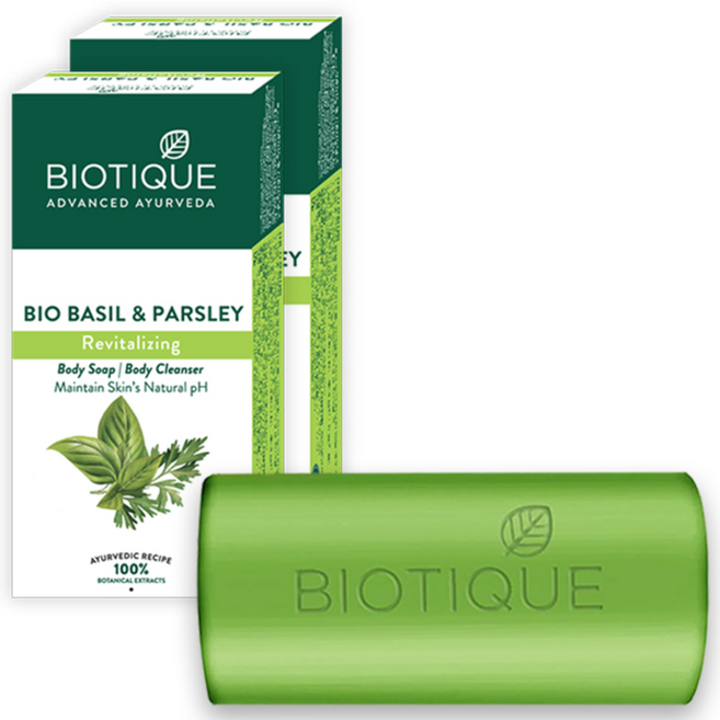 바이오티크 바질앤파슬리 비누, 150g, 2개입